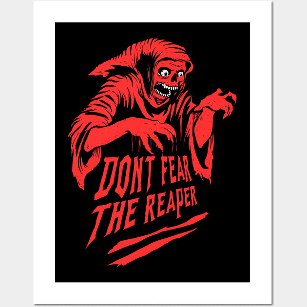 Dont Fear The Reaper (Red) Wall Art by DeathAnarchy